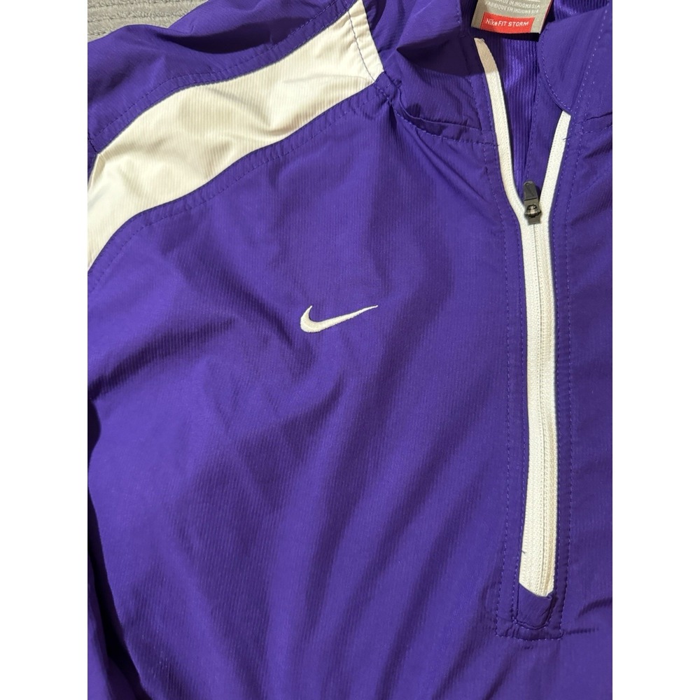 TCU Horned Frogs Jacket Mens Med  NCAA Football Nike Storm Fit Pullover - Picture 4 of 7